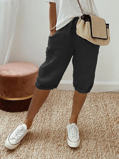 Variant image for Kvinnors Bomullsshorts Bekväma Mångsidiga Casual-1