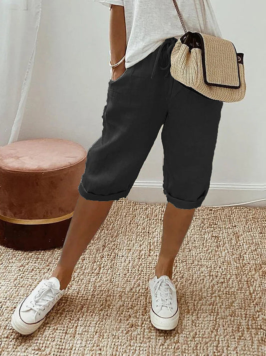 Kvinnors Shorts Elegant Design Högkvalitativt Material-1
