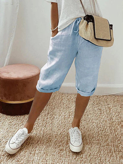 Kvinnors Shorts Elegant Design Högkvalitativt Material-4