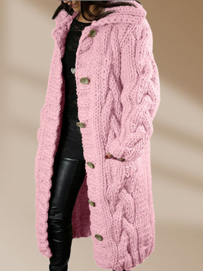 Variant image for Lång Stickad Väst Dam Mjuk Akryl Design-73