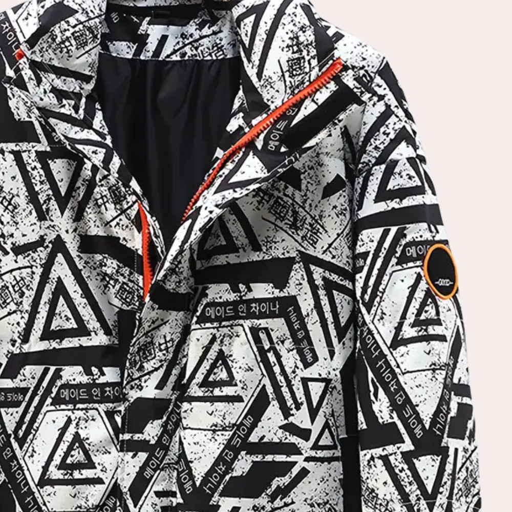 Herrjacka Modern Kappa Högkvalitativt Material Smal Silhuett-4