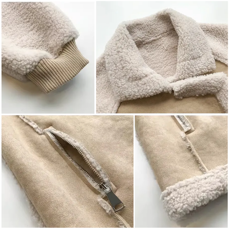 Stickad Dam Tröja Tidlös Skandinavisk Stil 100% Bomull-3