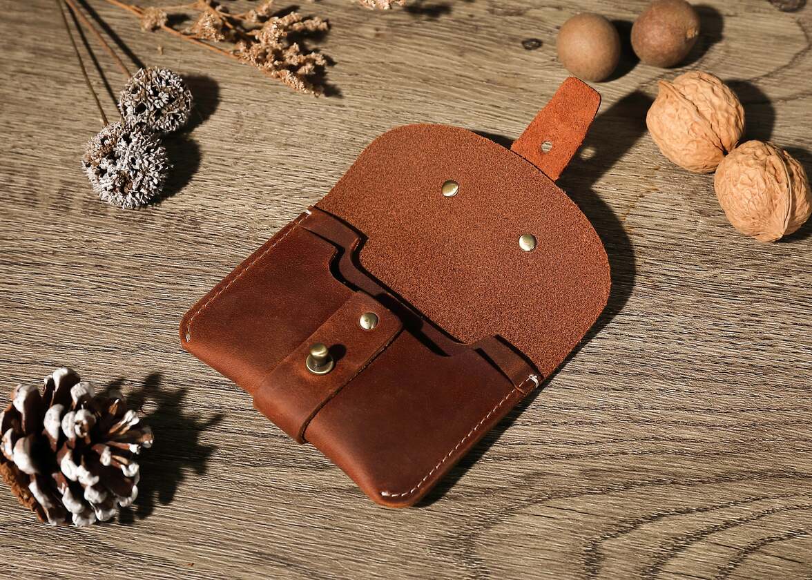 Kvinnors Korthållare Kompakt Läder Elegant Design med Flera Fack-6