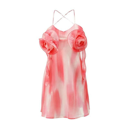 Variant image for Kvinnors Klänning Blommönster Elegant Mjukt Tyg-1