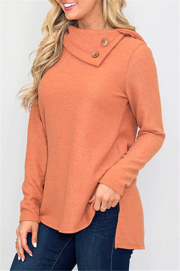 Stickad Dam Tröja Turtleneck Mjuk Polyester och Bomull-3