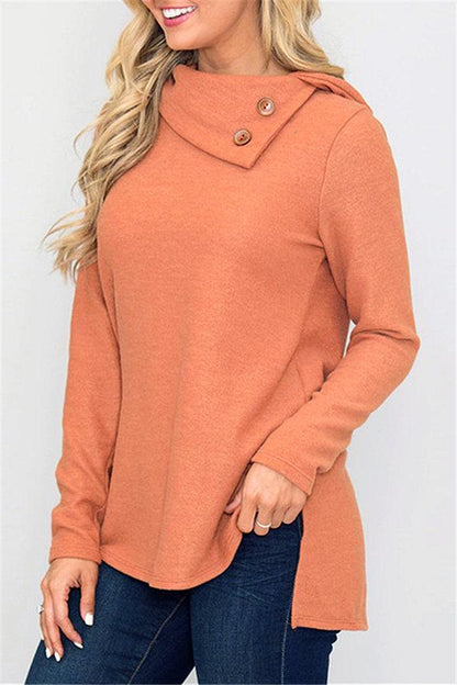 Stickad Dam Tröja Turtleneck Mjuk Polyester och Bomull-3