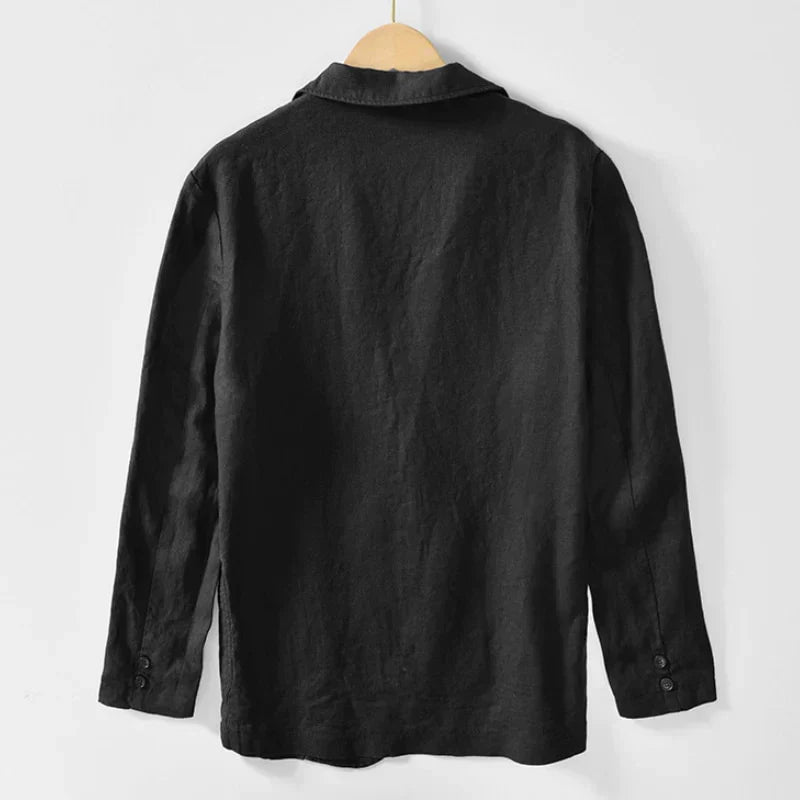 Herr Blazer Klassisk Stil Polyester För Arbete Och Fritid-2