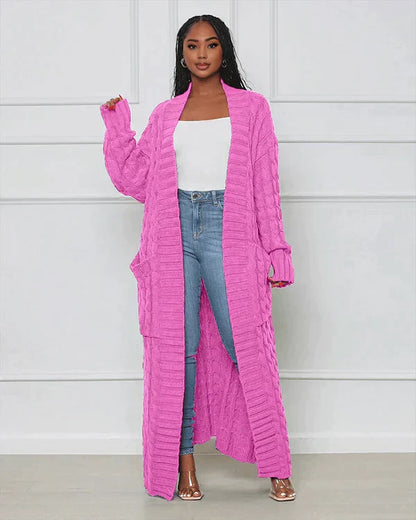 Variant image for Lång Kofta Dam V-ringning Mjuk Bomull-31