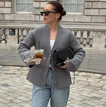 Dam Pullover Modern Design Hållbart Material-2