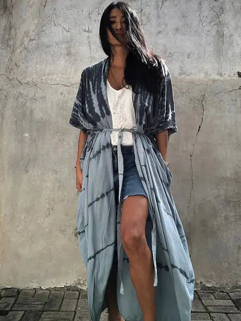 Variant image for Kvinnors Strandpareo Boho Stil Lätt Batik-15