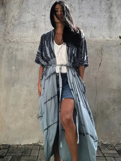 Variant image for Kvinnors Strandpareo Boho Stil Lätt Batik-15