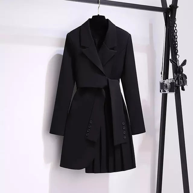 Variant image for Kvinna Lång Blazer Tunika Slim Fit Polyester-13