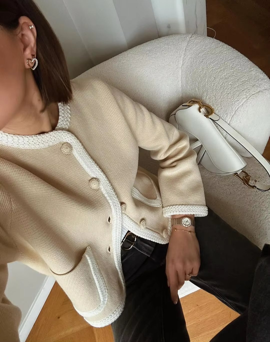 Dam Kort Cárdigan Stilren Akryl-3