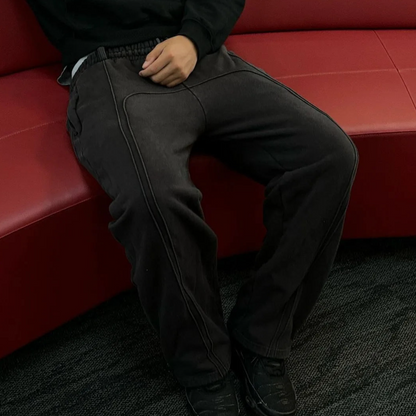 Herr Baggy Träningsbyxor Mjuk Bomull Komfortabel Stil-2