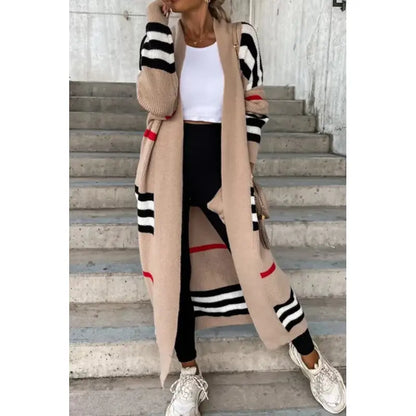 Variant image for Dam Kofta Randig Mjuk Stickad Loose Fit-9