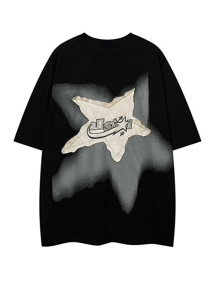 Dam T-shirt Vinskörd Avslappnad Bomull-2