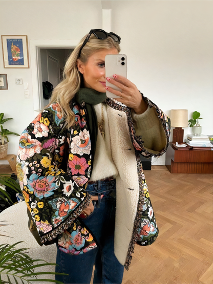 Kvinno Kappa Unik Design Mjuk Tyg med Ullfyllning-1