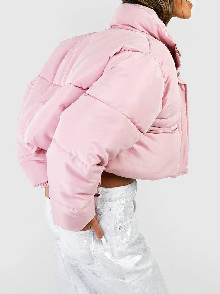 Damjacka Överdimensionerad Polyester Bomull-2