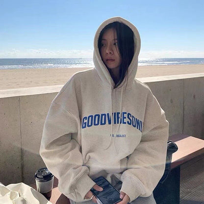Dam Hoodie Överdimensionerad Mjuk Trendig 2