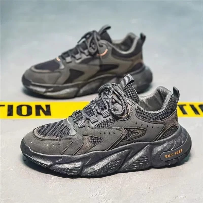 Herrskor Sneakers Modern Design Högkvalitativt Syntetmaterial-3