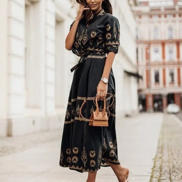 Variant image for Kvinnors Klänning Modern Bomull och Linne-6