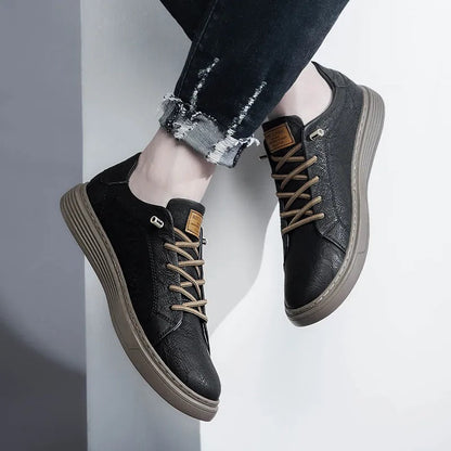 Herrskor Oxford Stil Högkvalitativt Läder 2