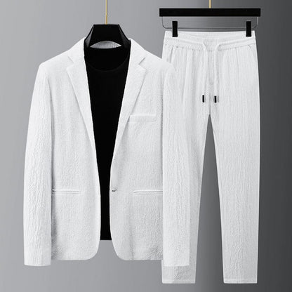 Herr Kostym Bröllop Modern Polyester Elegant Snitt-6