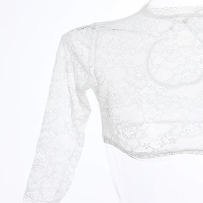 Dam Blus Nyckelhålsdesign Lätt Andningsbart Tyg-3