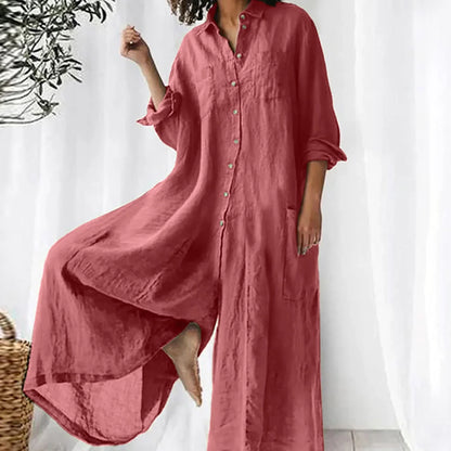 Kvinnors Jumpsuit Ärmlös Linne V-Ringning Midjebälte-4
