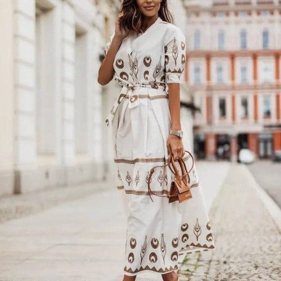 Variant image for Kvinnors Klänning Modern Bomull och Linne-11