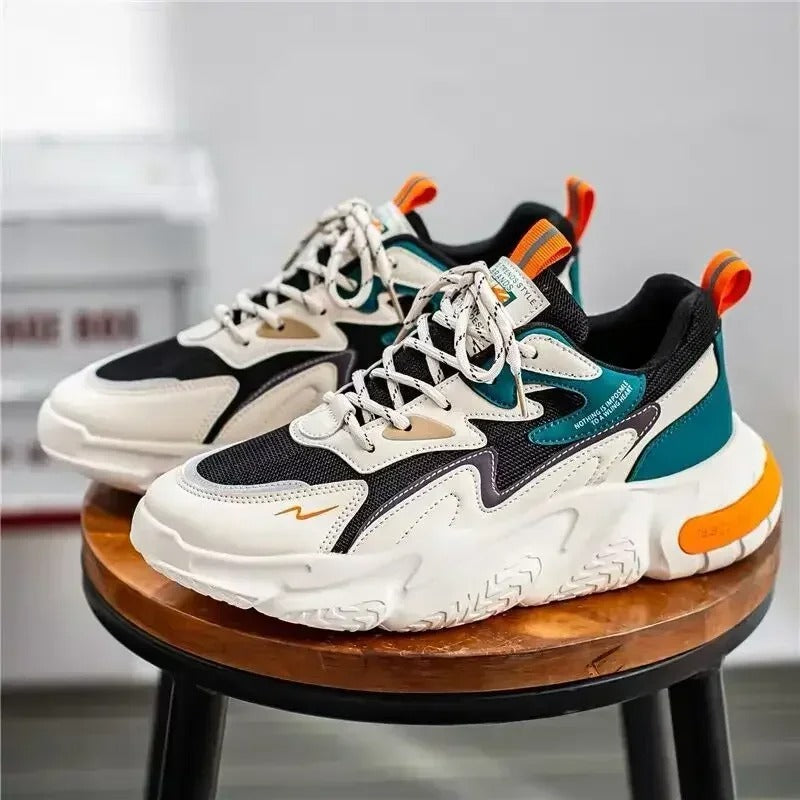 Herrskor Sneakers Modern Design Syntetiskt Material Komfortabelt-4