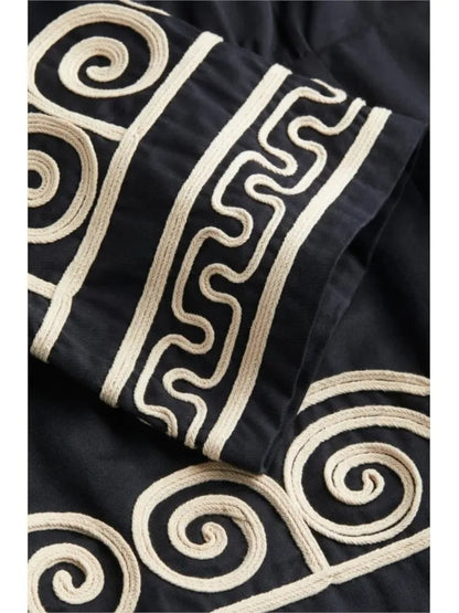 Dam Långklänning Grekisk Inspirerad Långärmad Mjuk Tyg 4