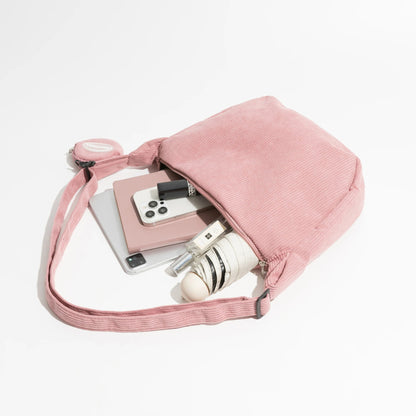 Dam Axelväska Modern Design Kordtyg Justerbar Axelrem-3