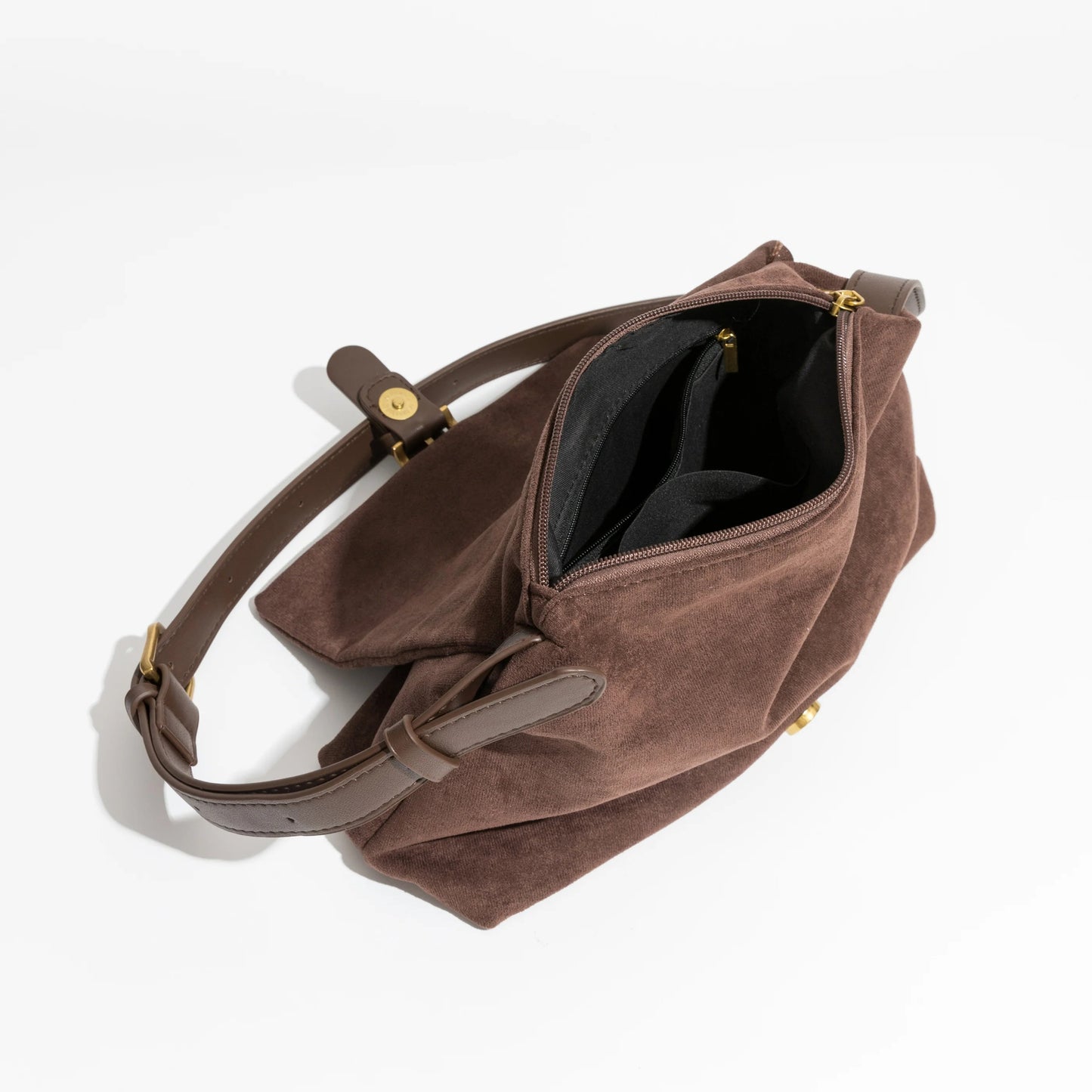 Damväska Faux Mocka Mångsidig Design Veganskt Läder-3