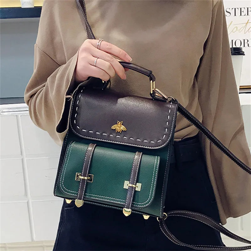 Dam Ryggsäck Vegan Läder Praktisk och Stilren Design-6