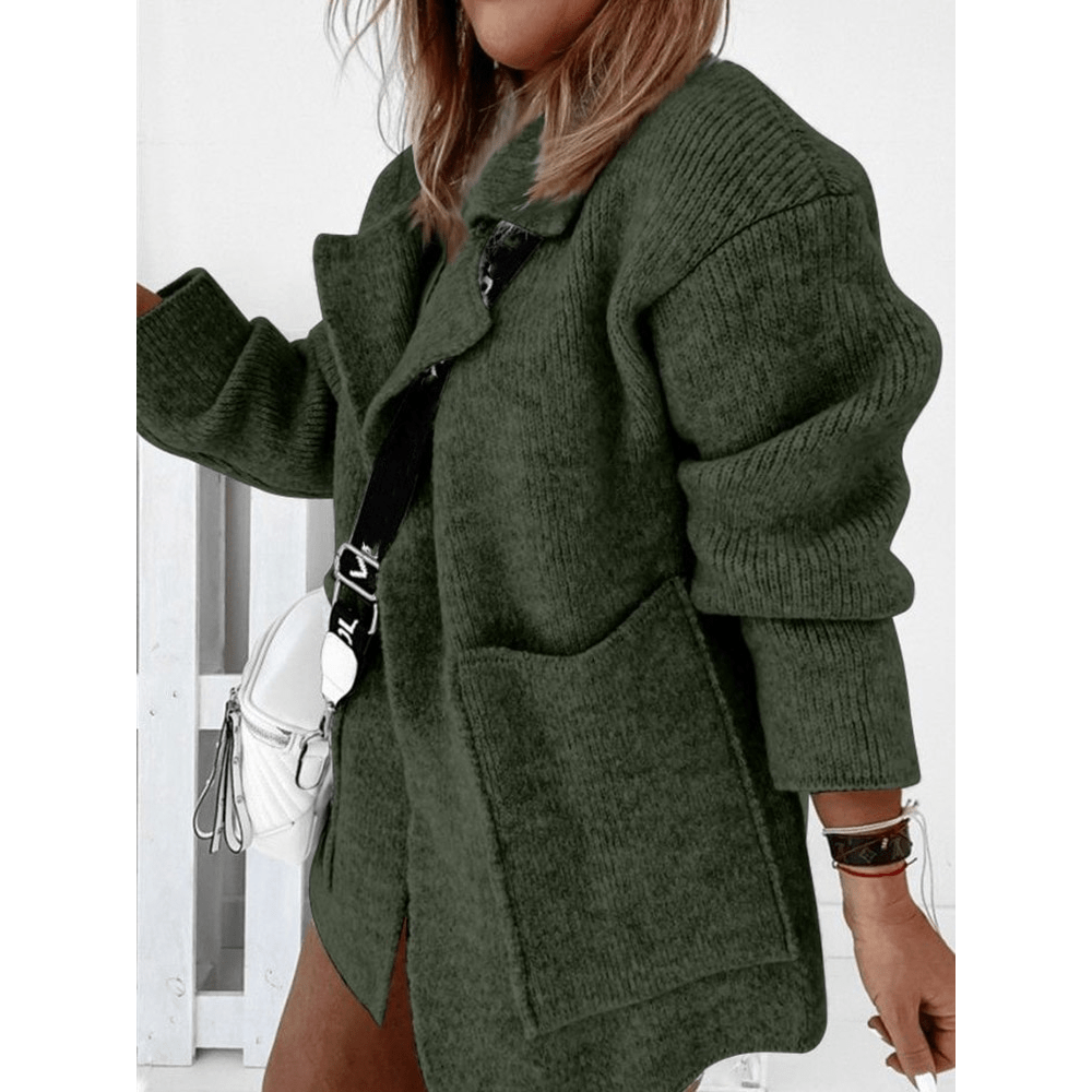 Dam Vinterjacka Enkel Stil 100% Polyester-4