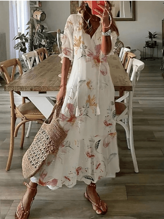 Fina Dam Klänningar Unik Elegant Lätt Material-1