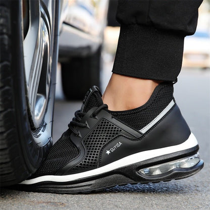 Kvinnors Ortopediska Sneakers Stålkåpa Syntetisk Ergonomisk Design 2