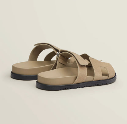 Dam Sandaler Trendiga Flip-Flops i Läder 3