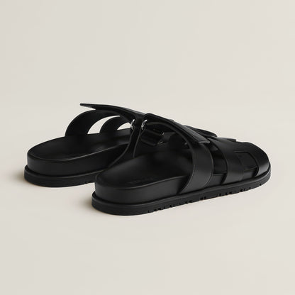Dam Sandaler Trendiga Flip-Flops i Läder 6