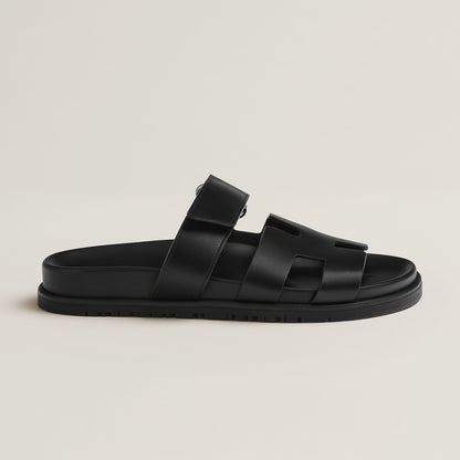Dam Sandaler Trendiga Flip-Flops i Läder 5