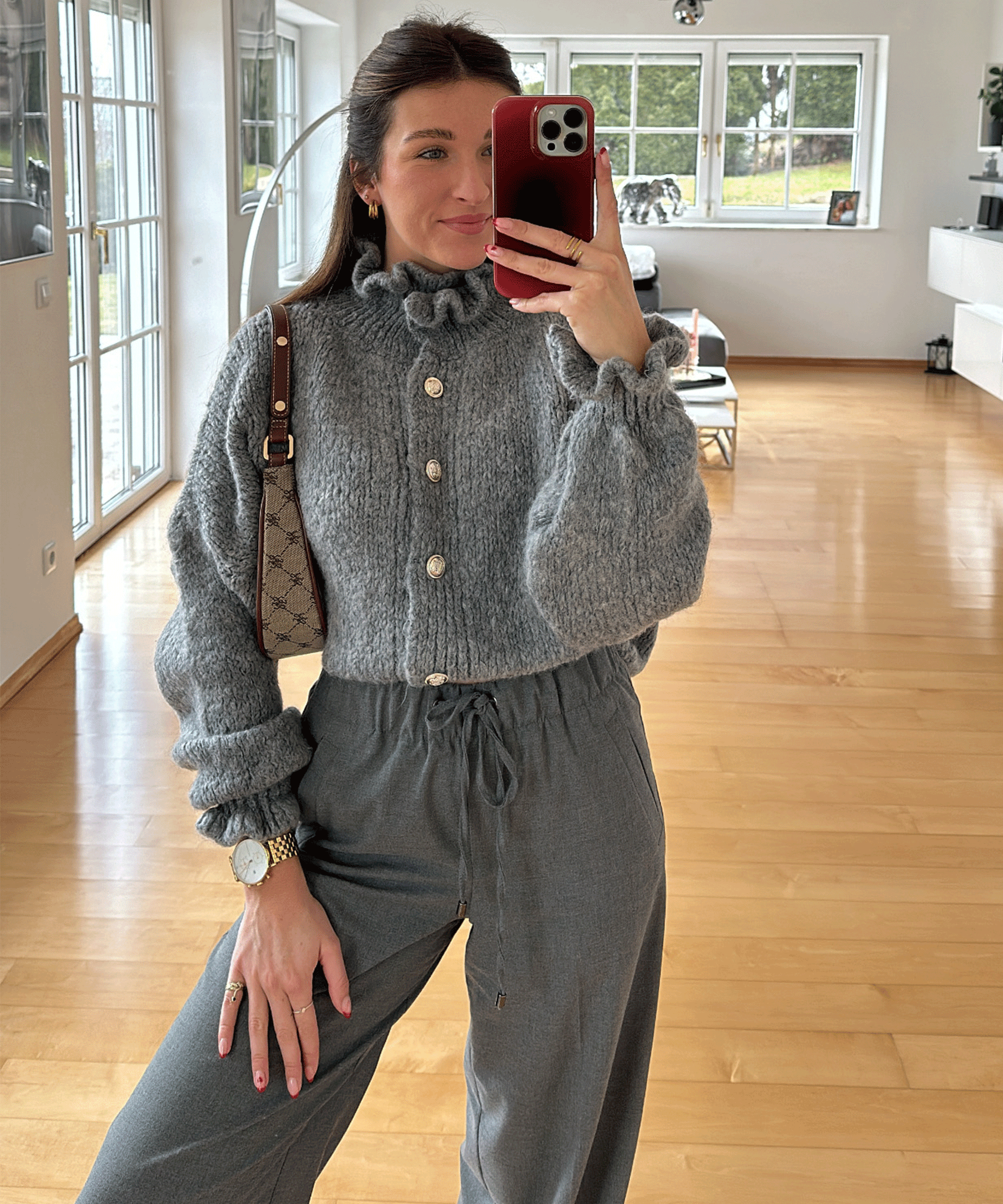 Dam Tröja Mjuk Fleece Stilren Komfort-5