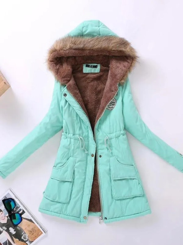 Variant image for Dam Parkas Slim Fit Med Avtagbar Huva i Andningsbart Tyg-73