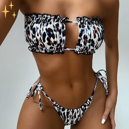 Variant image for Dam Bikini Set Bandeau Högkvalitativt Tyg-7