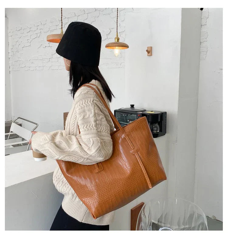 Dam Tote Väska Hållbart Material Rymlig Design-6