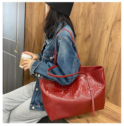 Dam Tote Väska Hållbart Material Rymlig Design-4