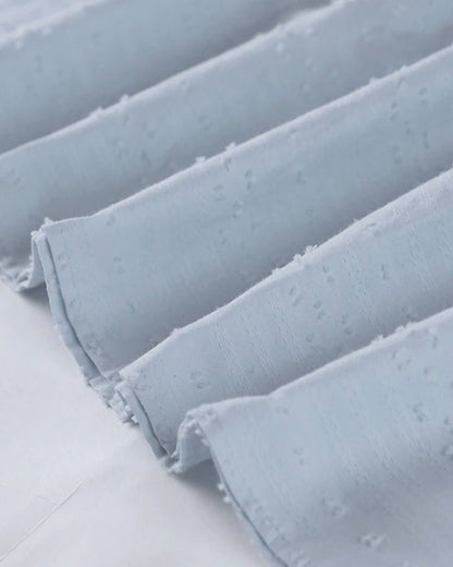 Kvinnors Boho Skjortablusklänning V-ringning Lätt Material-6