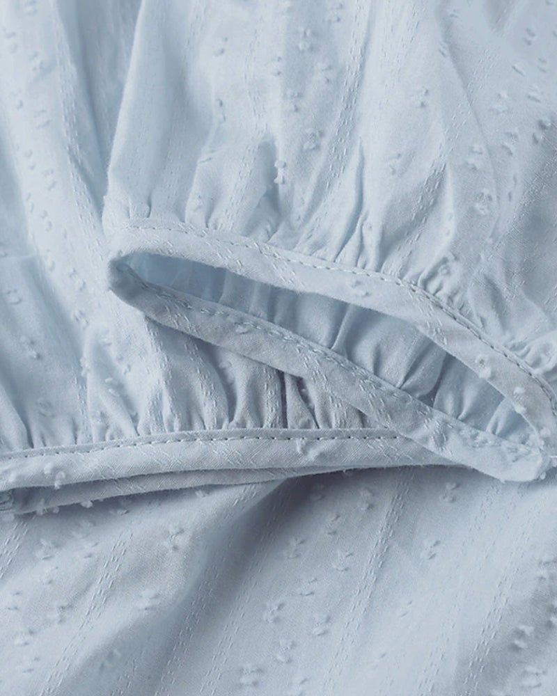 Kvinnors Boho Skjortablusklänning V-ringning Lätt Material-4