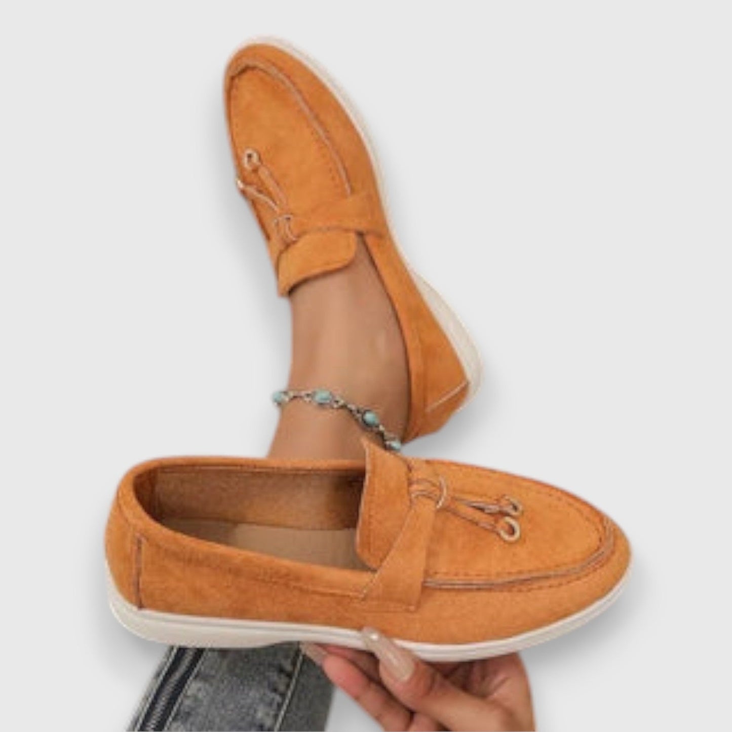 Bekväma Loafers Dam i Lätt Duk – Slip-On Design för Avslappnad Användning och Optimal Komfort 4