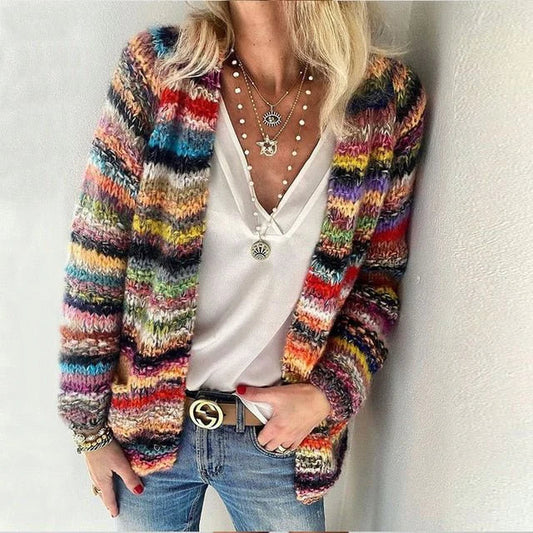 Dam Väst Mångfärgad Design Polyester - Bekväm och Stilfull för Avslappnade och Festliga Tillfällen-1